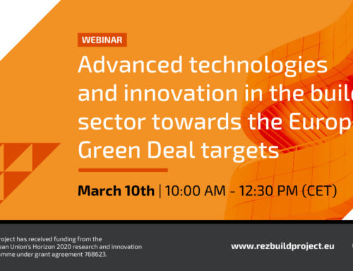 REZBUILD will reflect in its final event about building sector towards the European Green Deal